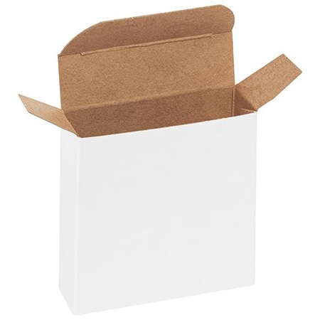 Bsc Preferred 3 x-7/8 x 3'' White Reverse Tuck Folding Cartons, 1000PK RTC23W